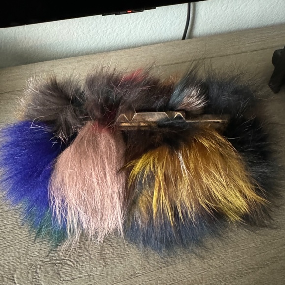 BCBG Fur Purse - Picture 5 of 7